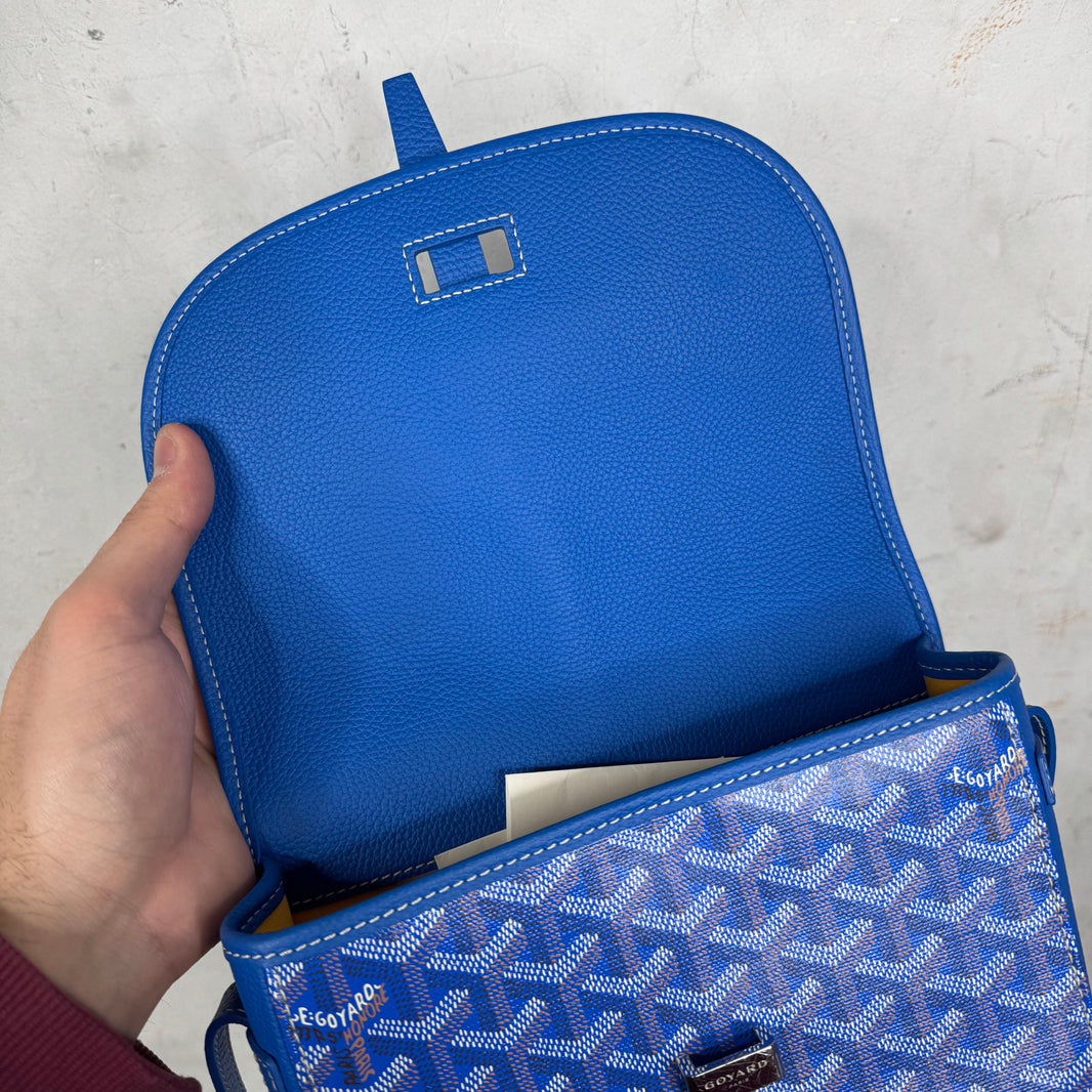 Goyard Blue Belvedere PM Messenger Bag