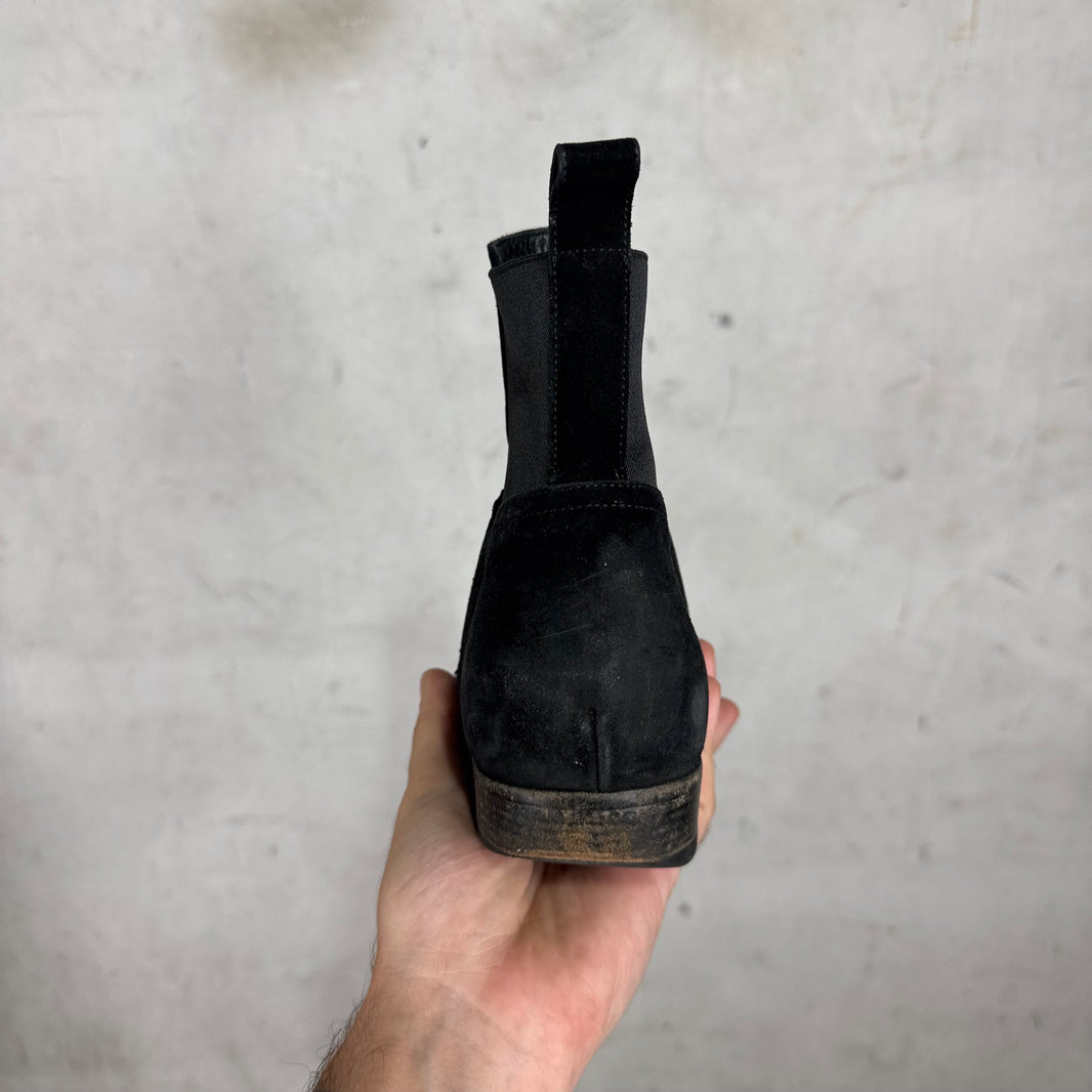 Saint Laurent Black Suede Wyatt Boots