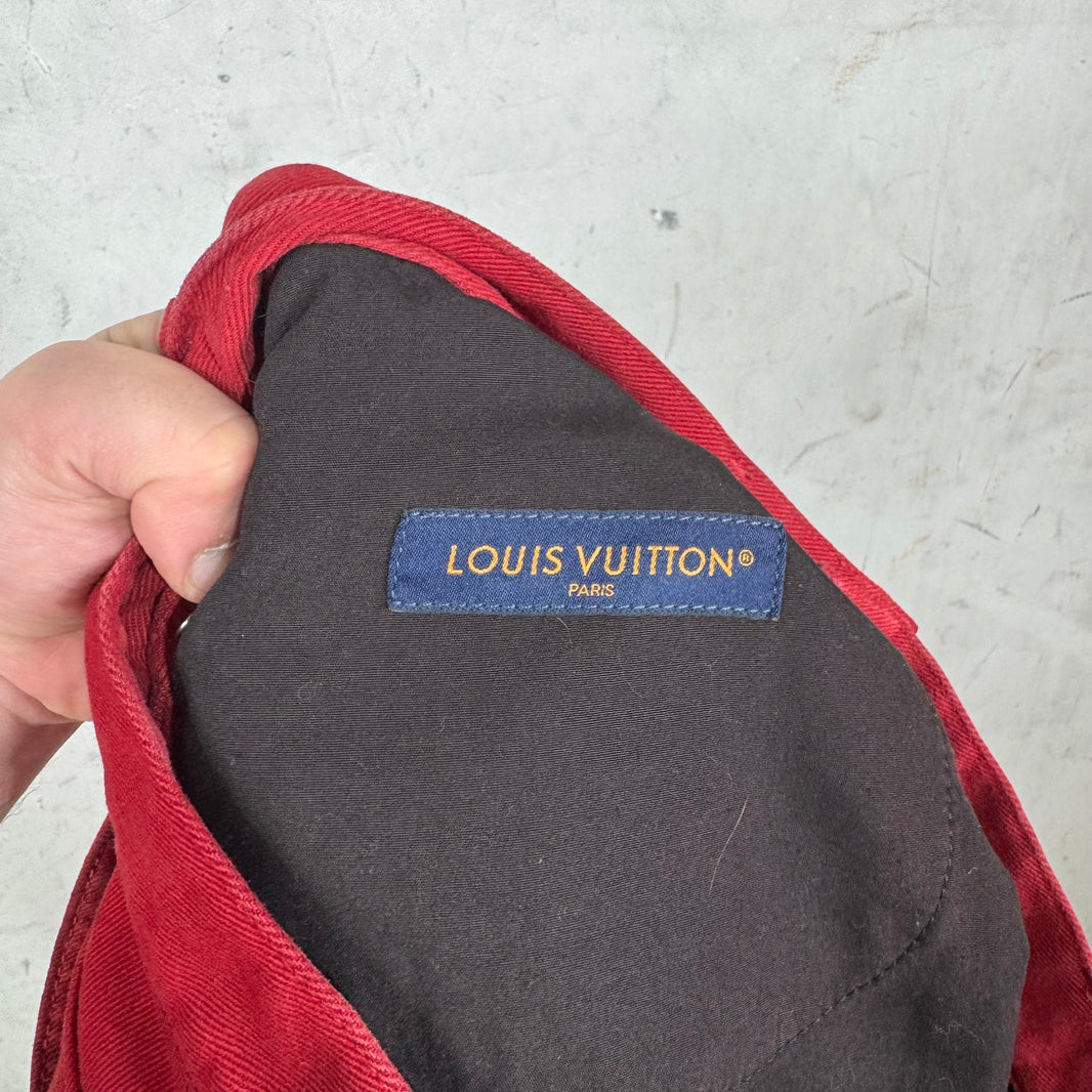 Louis Vuitton Red Gradient Monogram Jeans