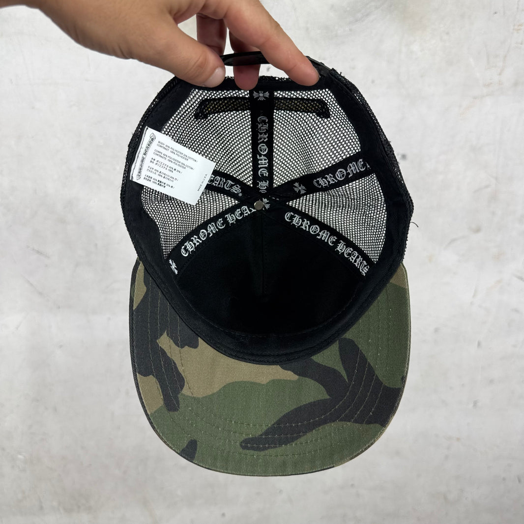Chrome Hearts Camo Hollywood Patch Trucker Hat