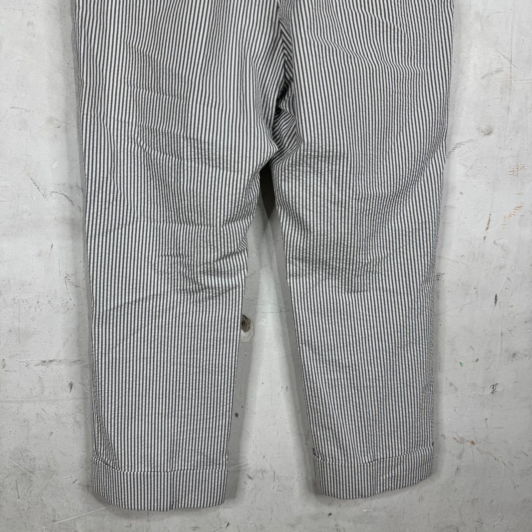 Thom Browne Striped Seersucker 2 Piece Suit