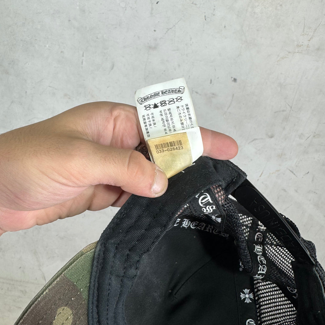 Chrome Hearts King Taco Patch Trucker Camo Hat