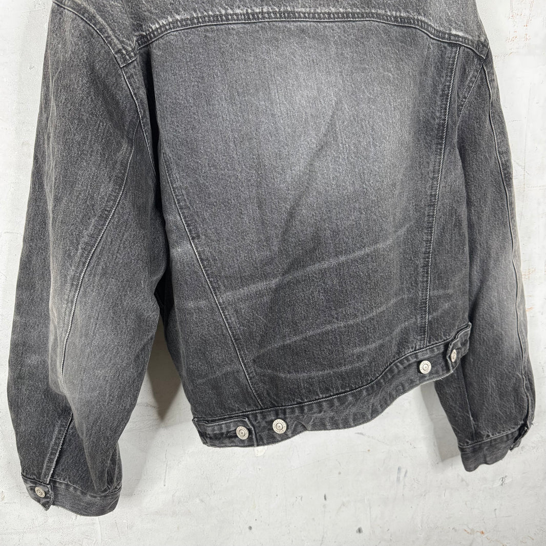 Balenciaga Asymmetrical Lined Denim Jacket