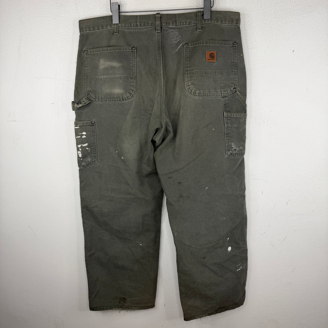 Vintage Smoked Carhartt Green Double Knee Jeans