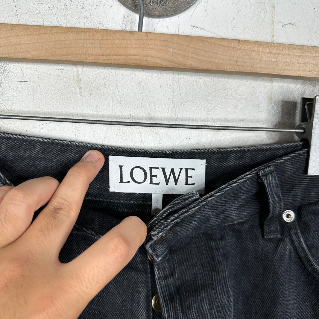 Loewe Black Anagram Jeans