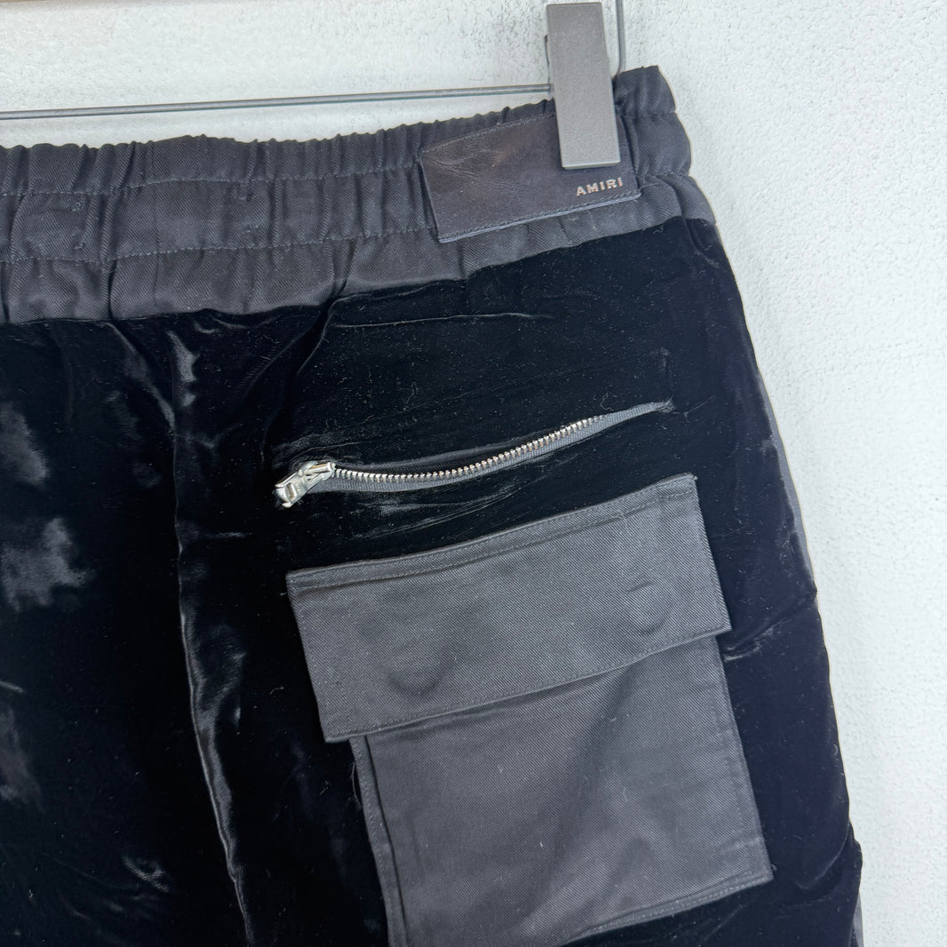 Amiri Black Velvet Pants