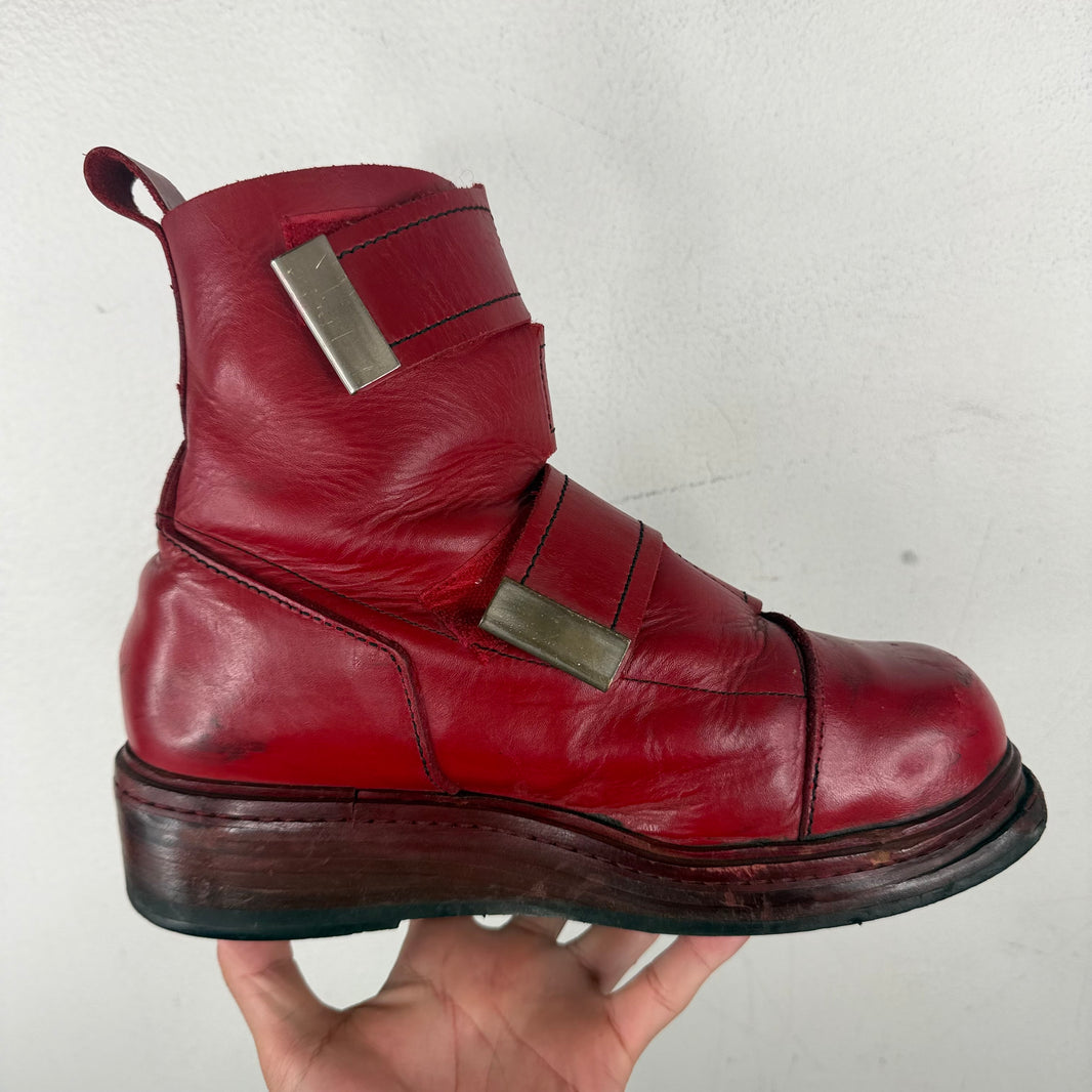 Dirk Bikkemberg 1995 Quad Metal Strap Boots