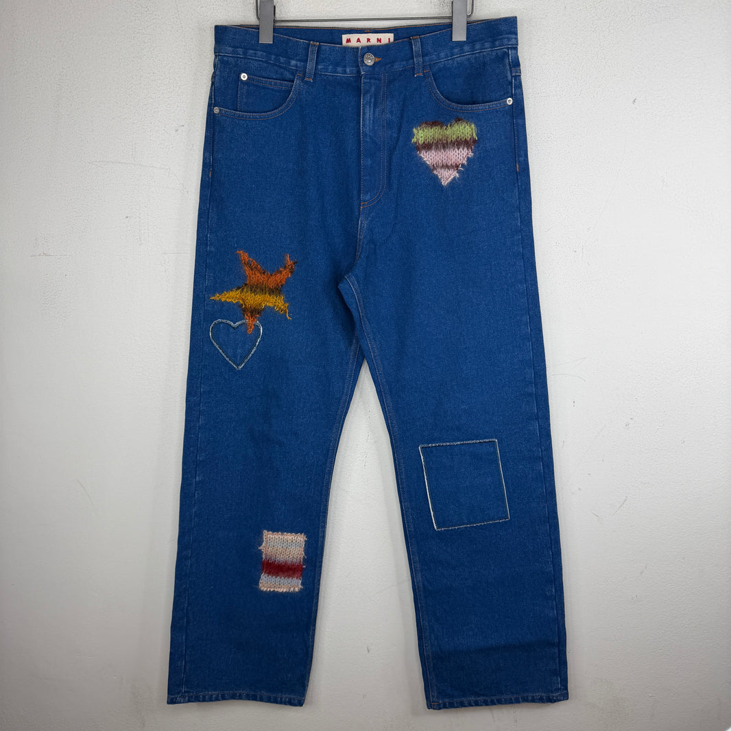 Marni Mohair Patch Jeans