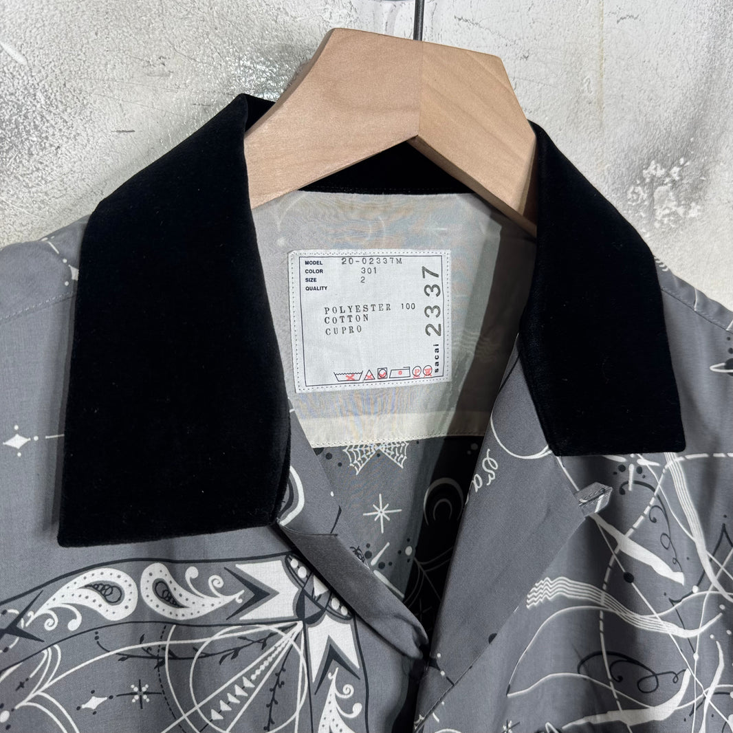 Sacai Paisley Buttoned S/S Shirt
