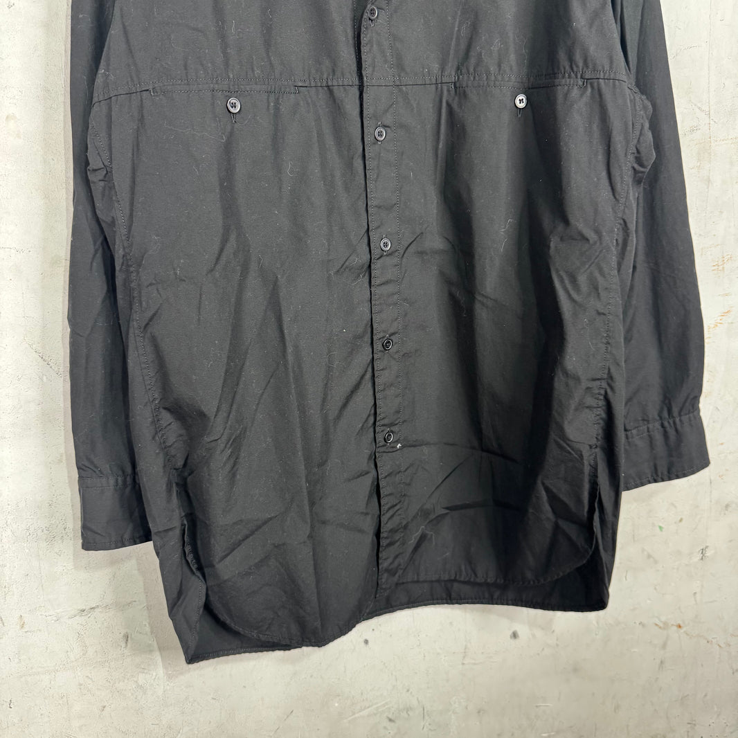 Yohji Yamamoto Black Double Pocketed Shirt