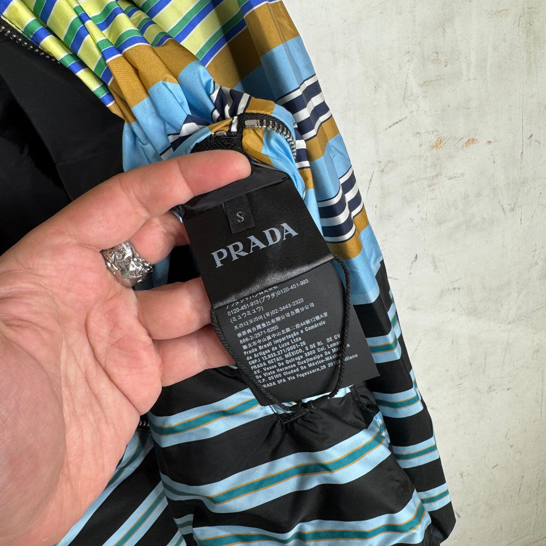 Prada Reversible Striped Nylon Jacket