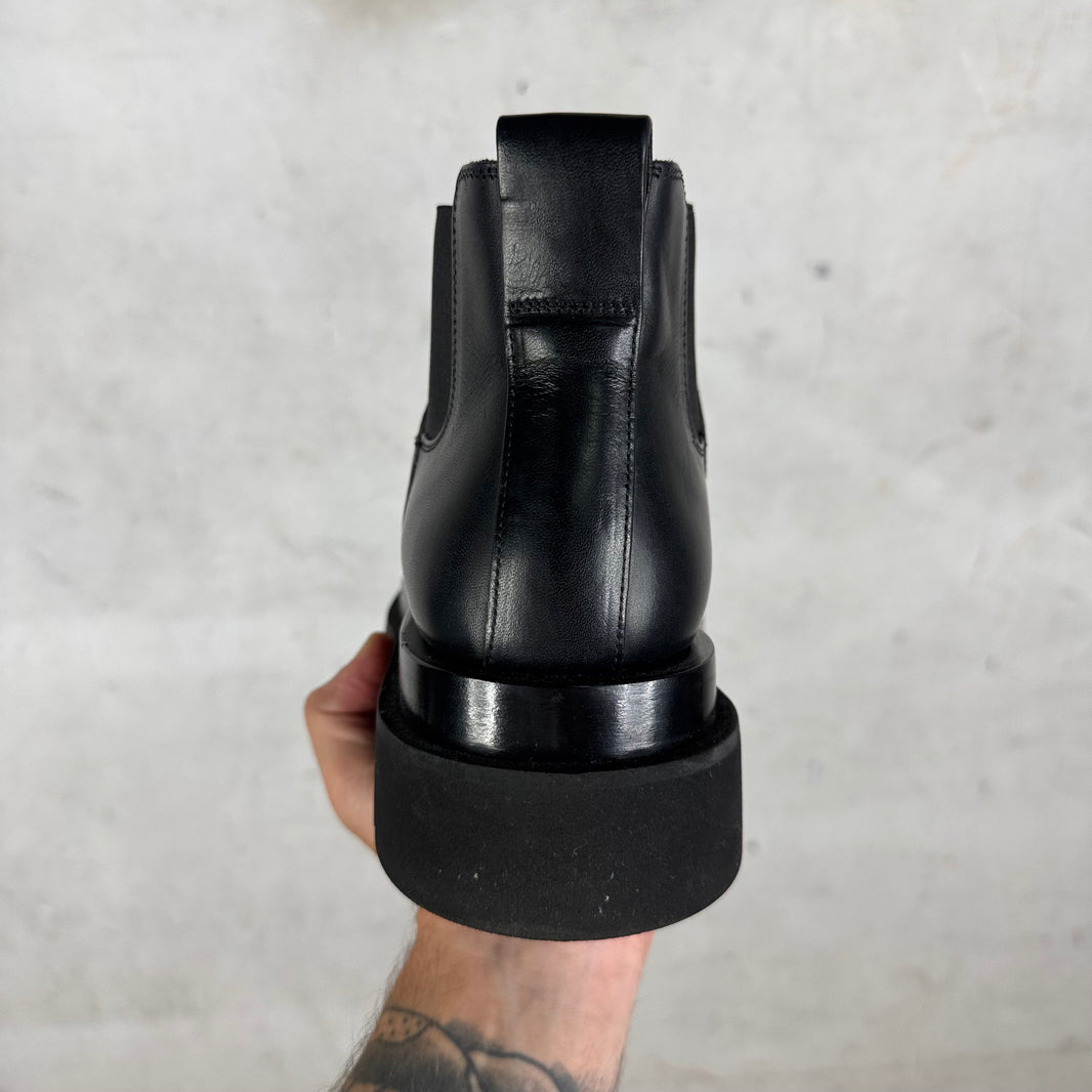 Bottega Veneta Black Mid Lug Boots