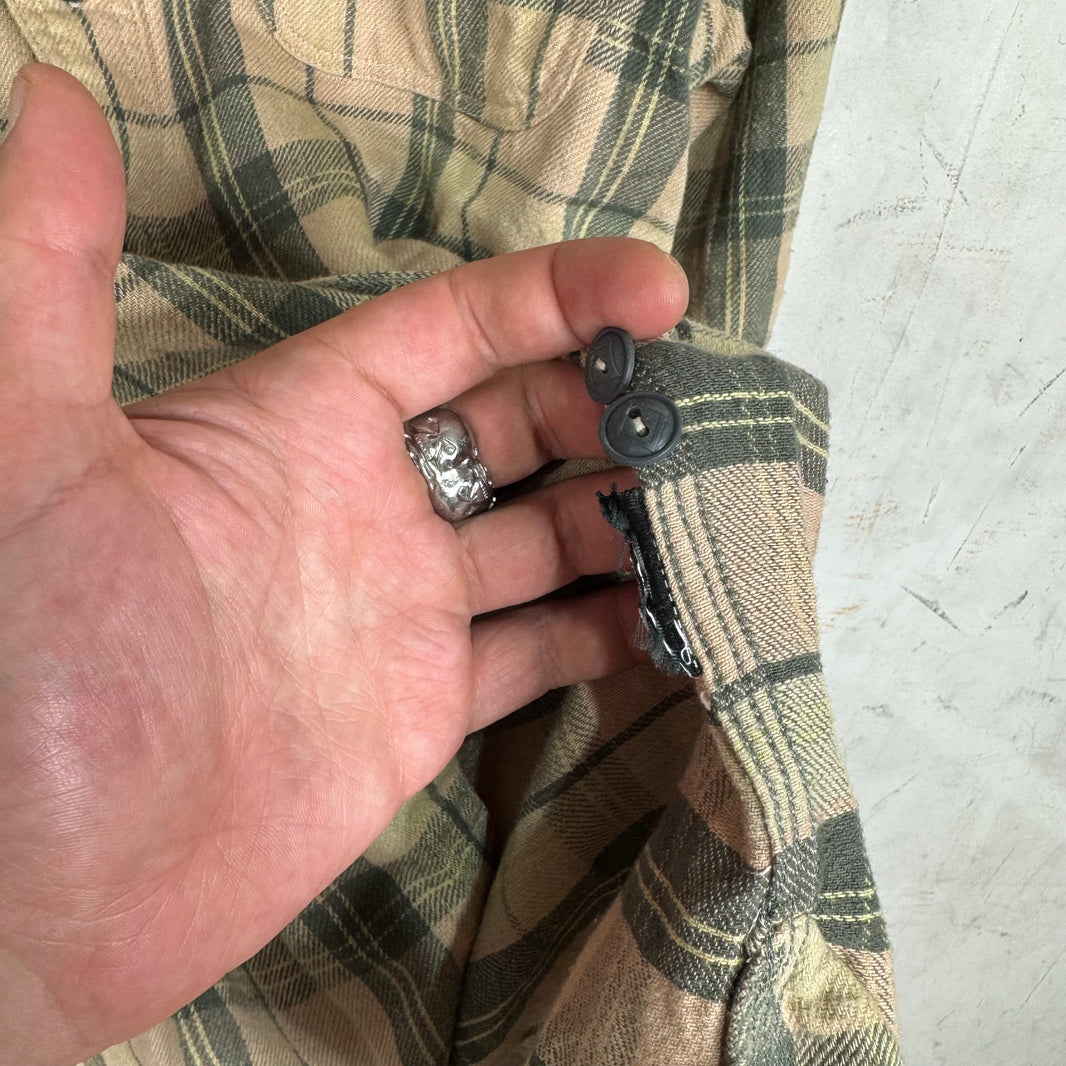 RRL Beige Plaid Flannel