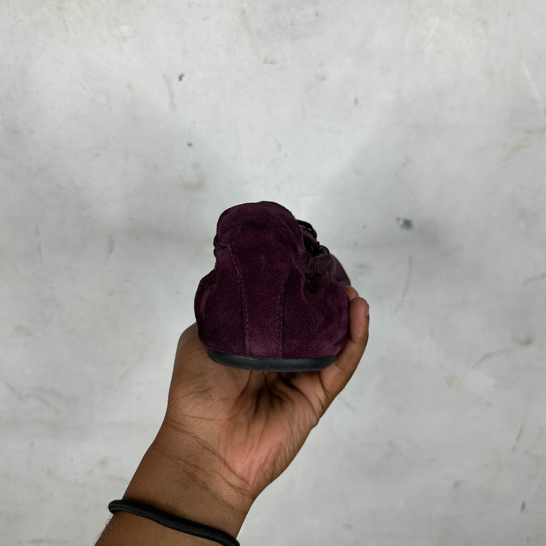 Prada Red Wine Re-Nylon Scrunch Sneakers