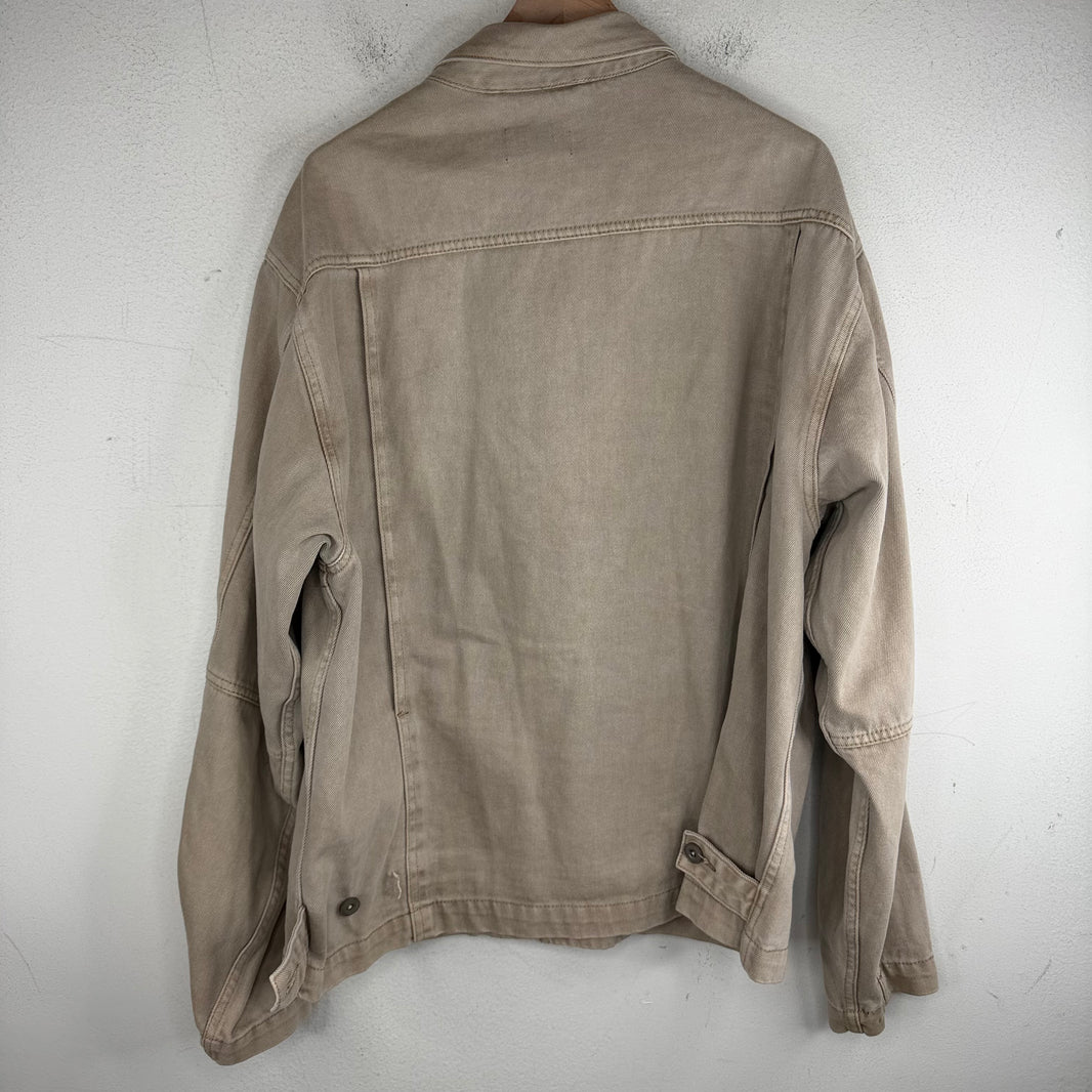 Lemaire Beige Button Up Chore Jacket