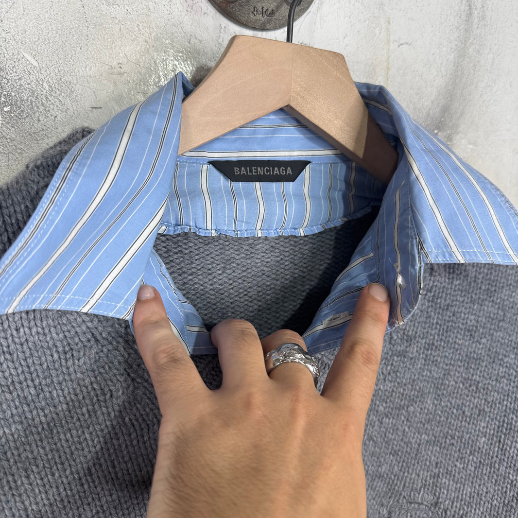 Balenciaga Layered Shirt Sweater