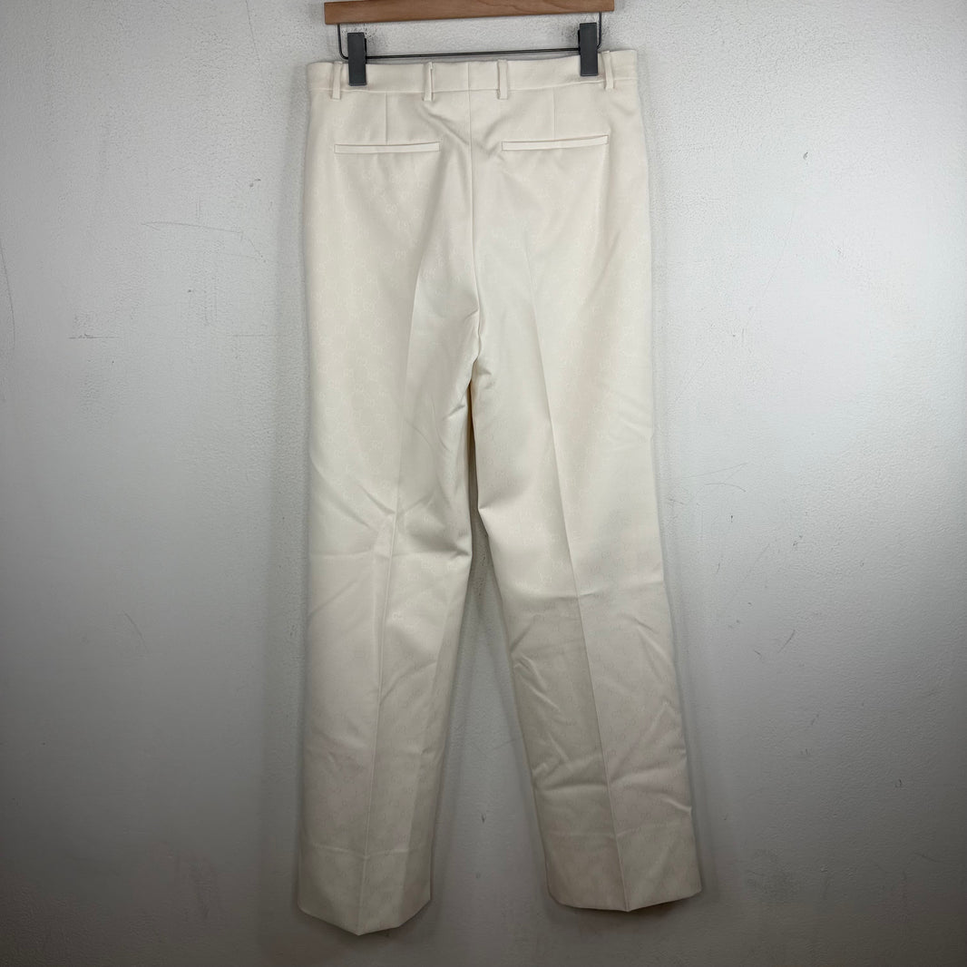 Gucci Tonal GG Monogram White Suit Set