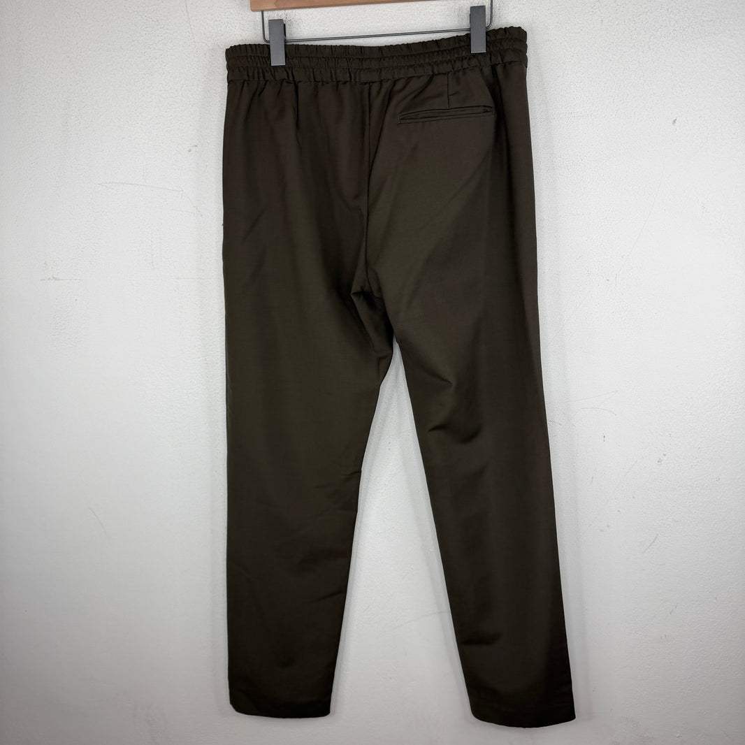 Acne Studios Brown Drawstring Elastic Band Dress Trousers