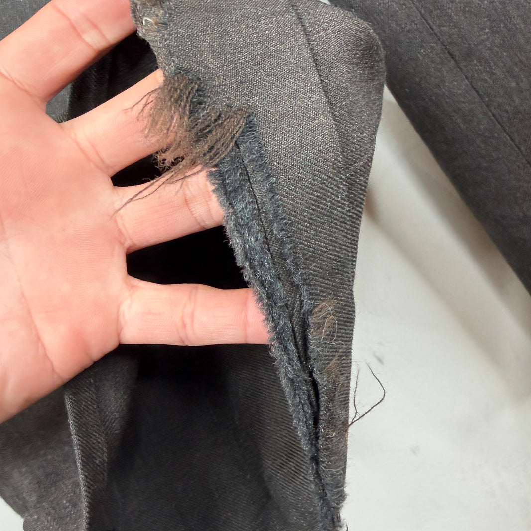 Margiela Brown Baggy Wool Trousers
