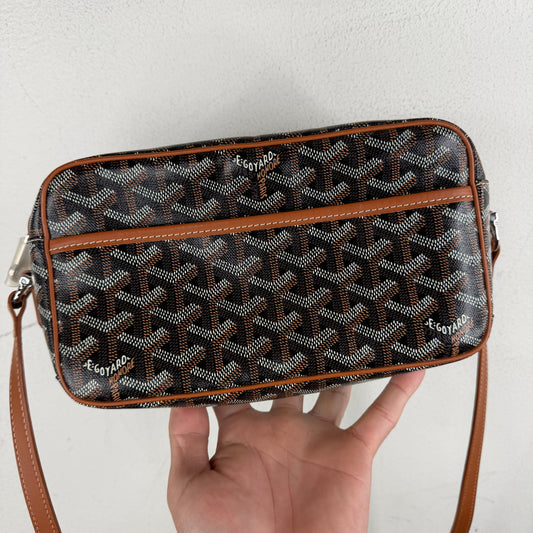 Goyard Cap Vert Goyardine Cross Body Bag