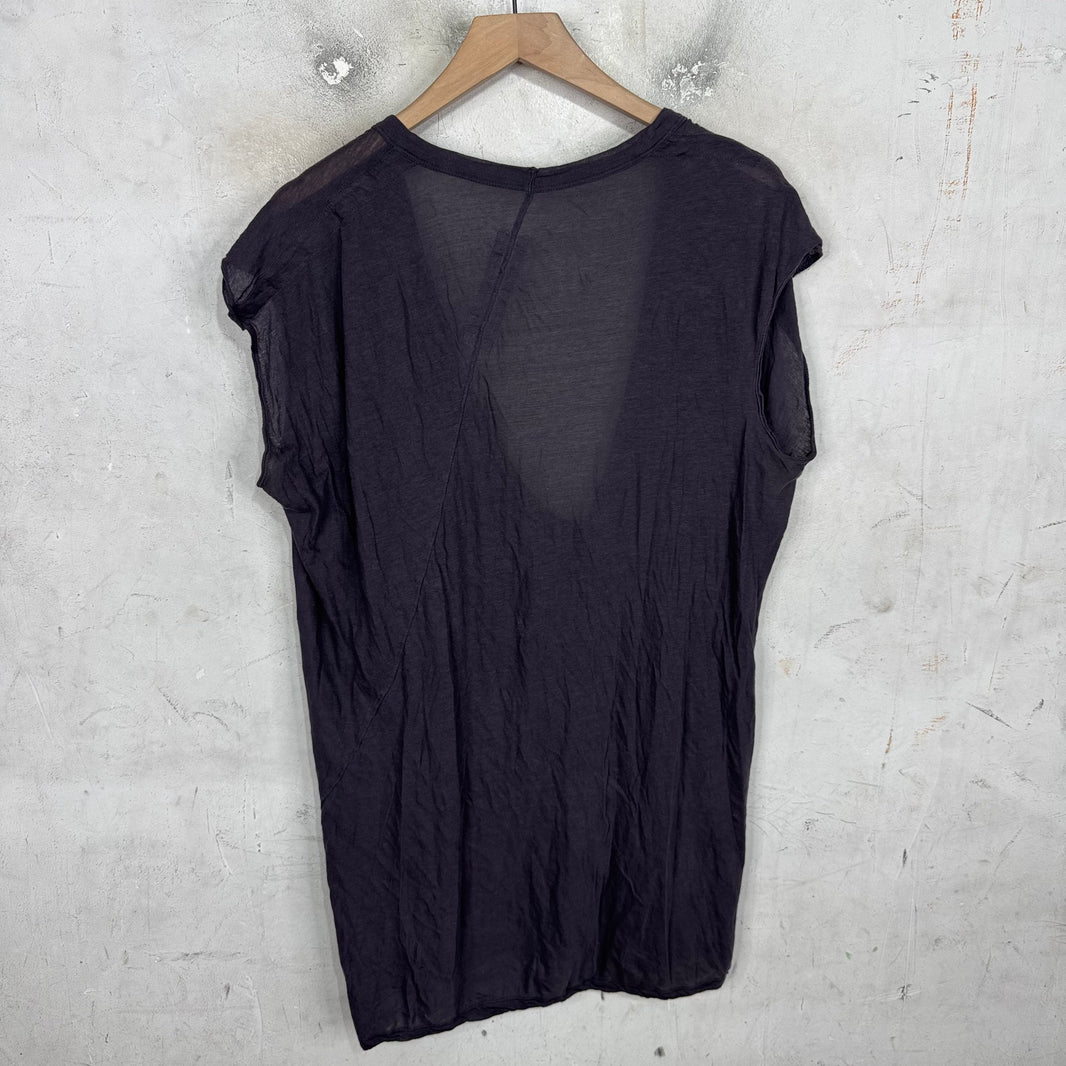Rick Owens Plum Dylan Sleeveless T-Shirt