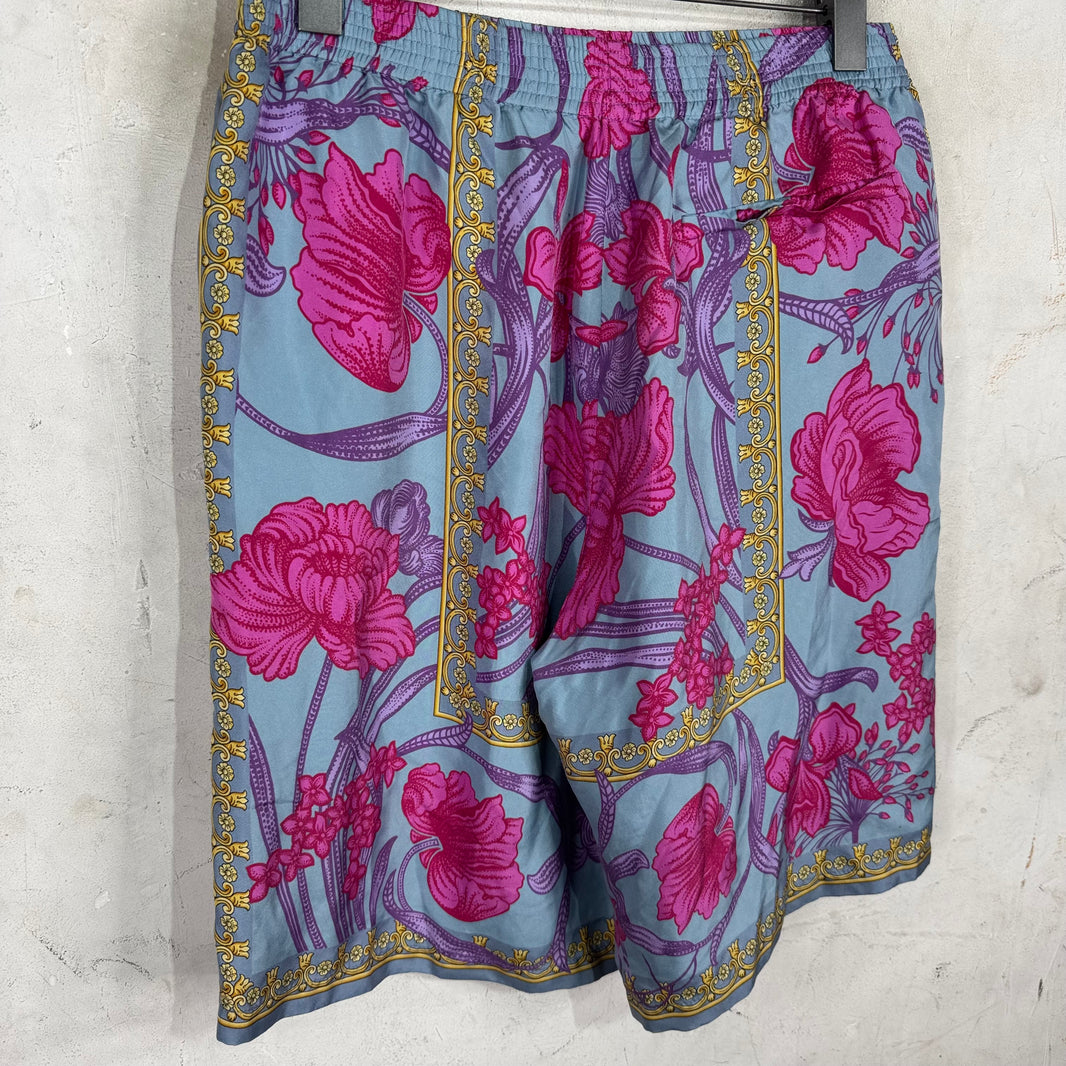 Versace Silk Floral Shorts