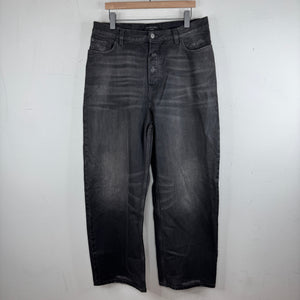 Balenciaga Black Waxed Jeans