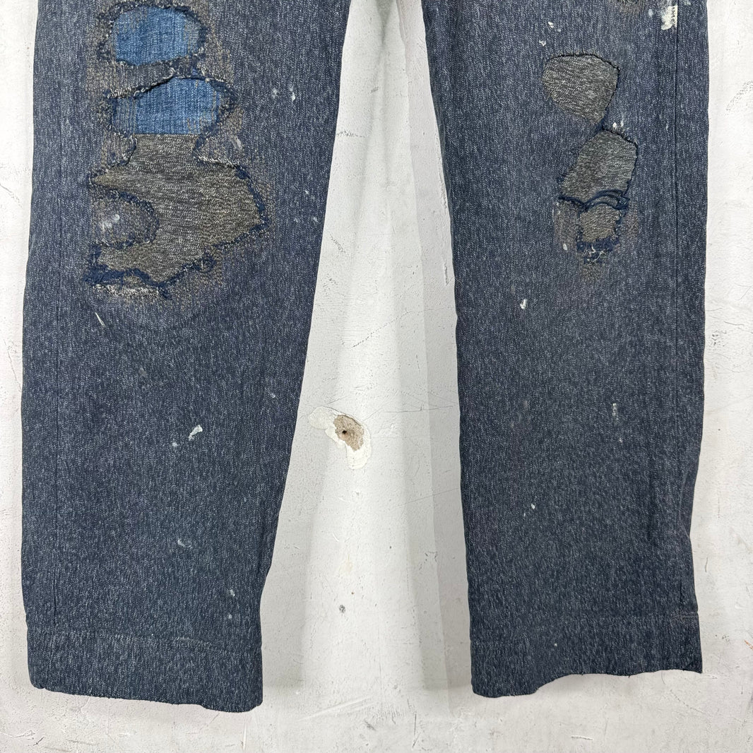 RRL Speckled Repaired Work Pants