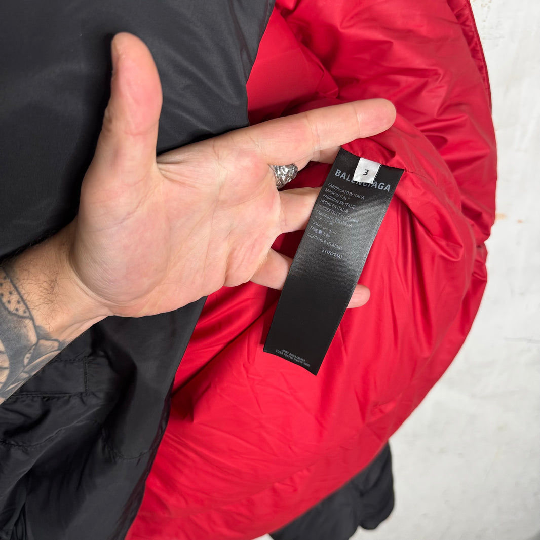 Balenciaga Black/Red Puffer Jacket