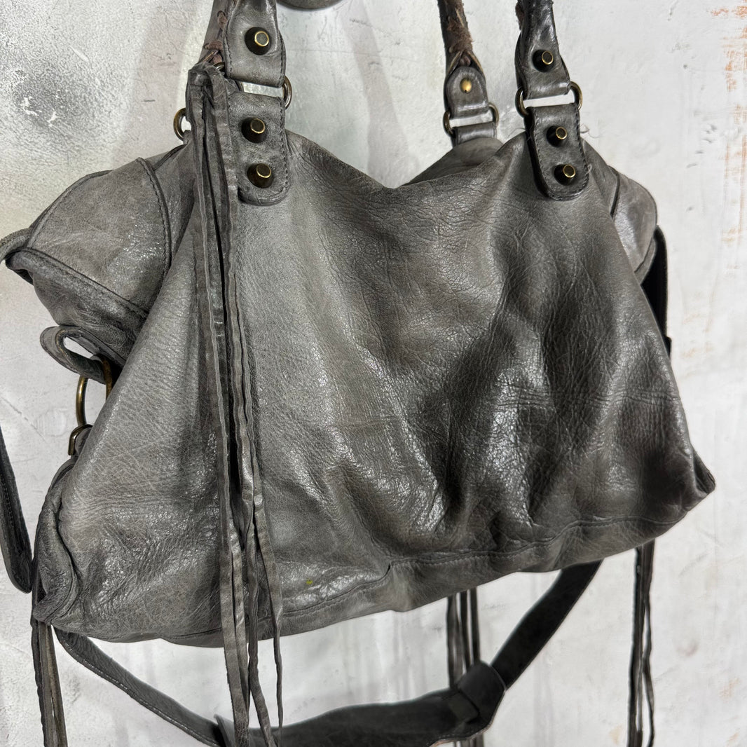 Balenciaga Grey City Bag