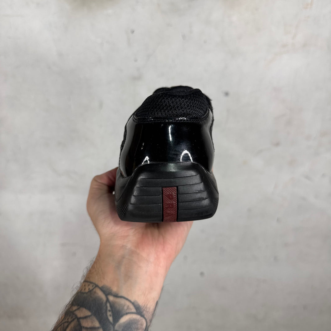Prada Black Patent America Cups