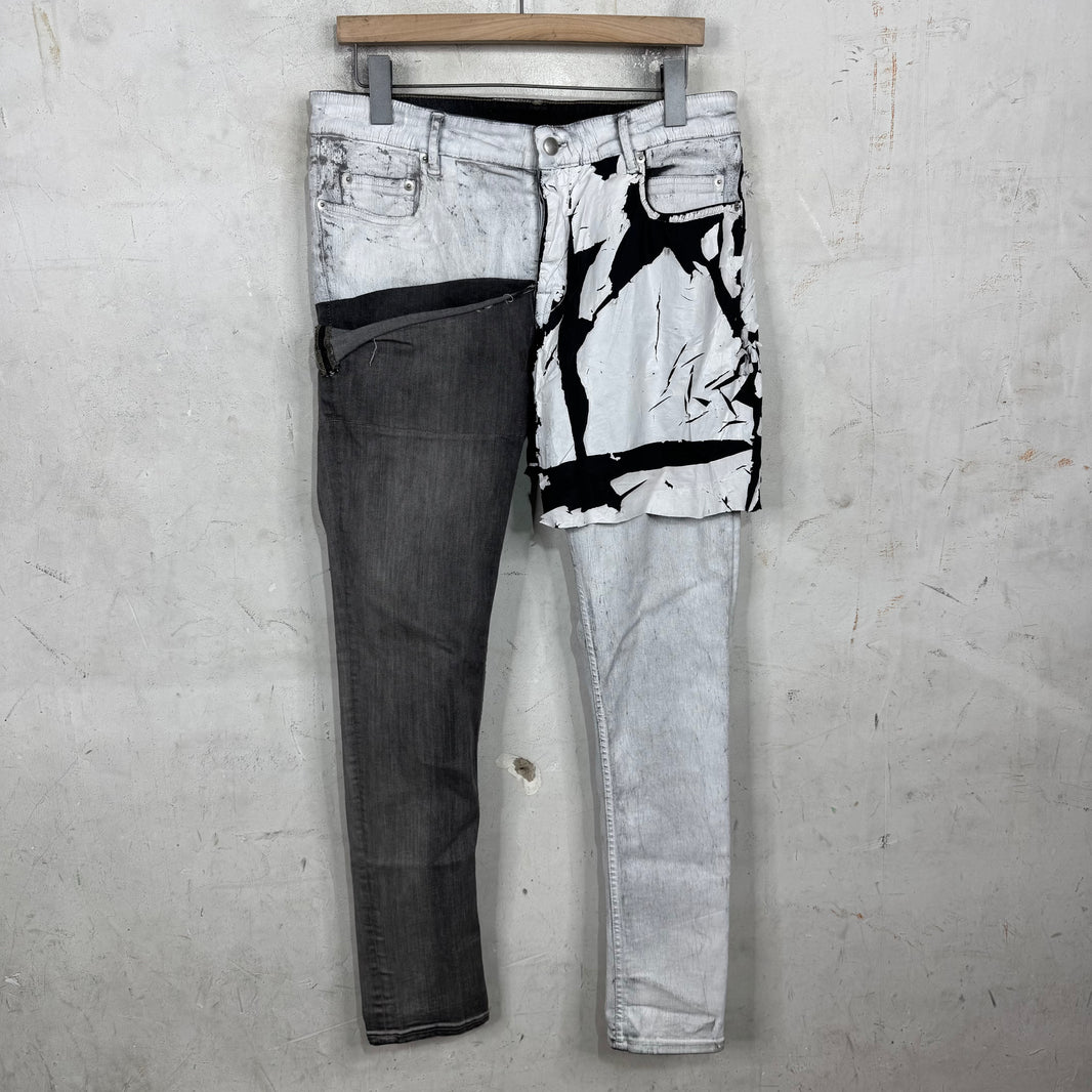 Rick Owens Sample Tyrone Collage Jeans