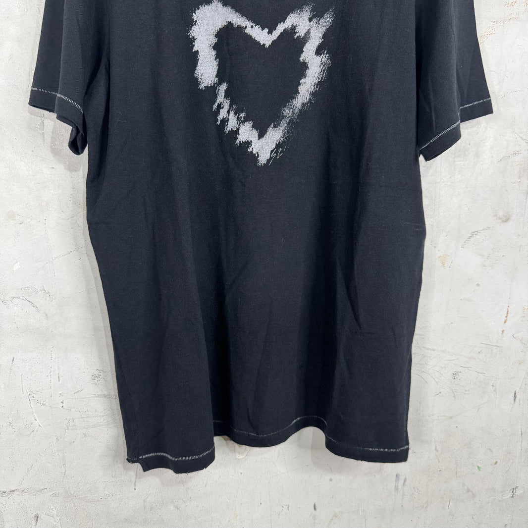 Saint Laurent Distorted Heart T-Shirt