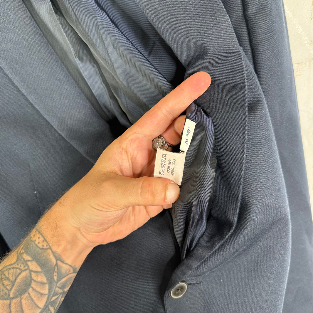 Dries Van Noten Navy Double Breasted Blazer