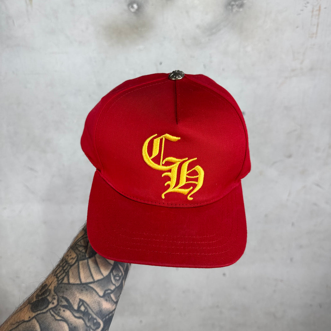 Chrome Hearts Red/ Yellow CH Baseball Hat