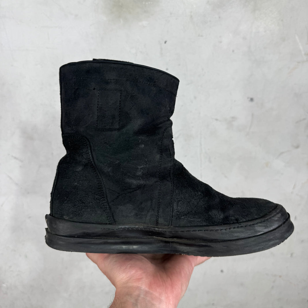 Rick Owens Suede Pull Boots
