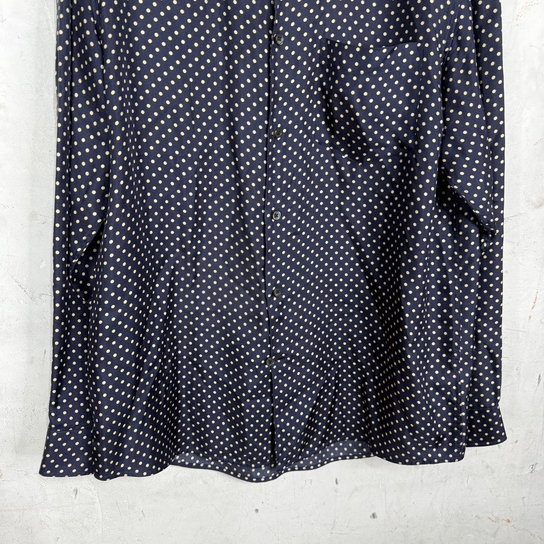 Marc Jacobs Polka Dot Silk Button Up