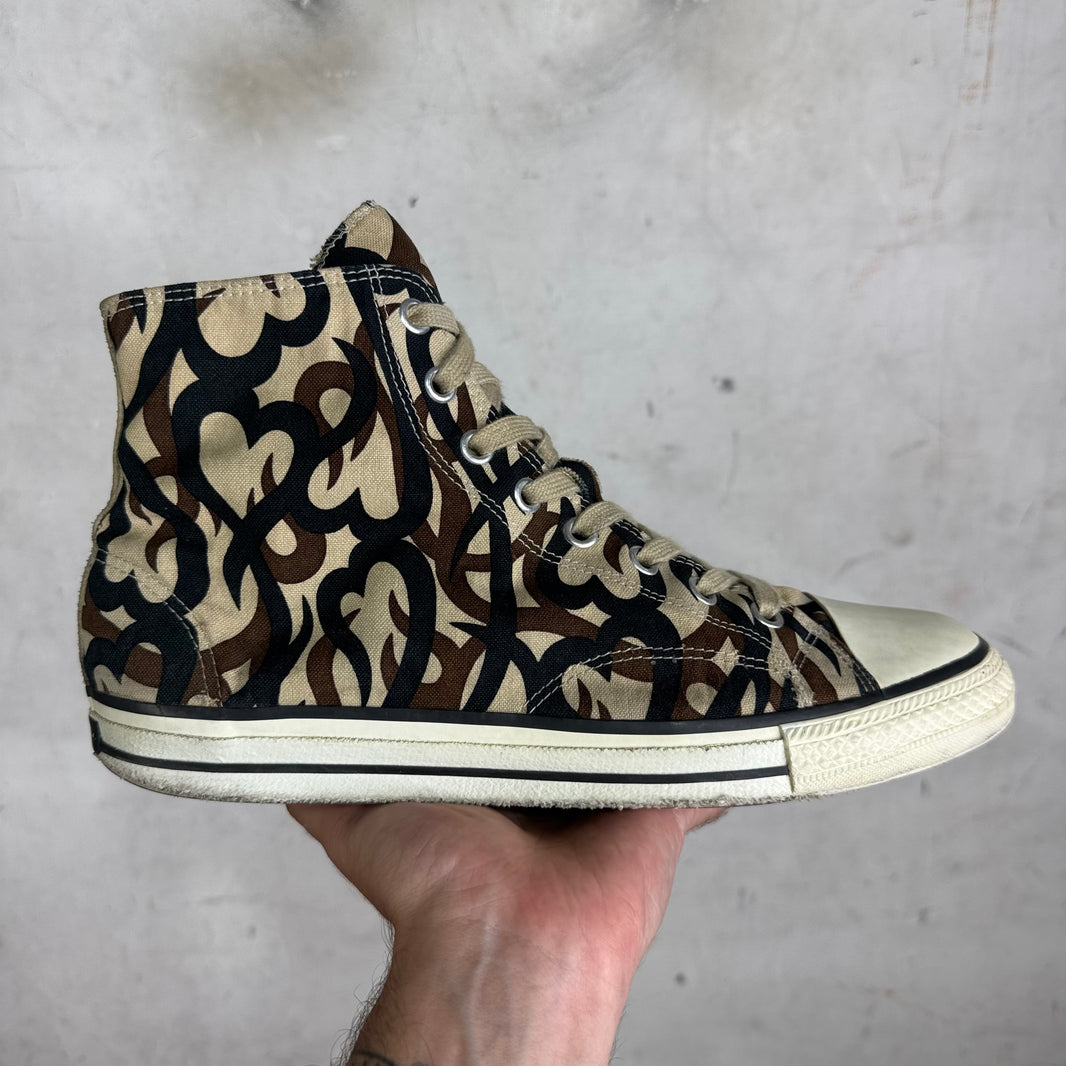 Number Nine Tribal Heart Lace Up Sneakers