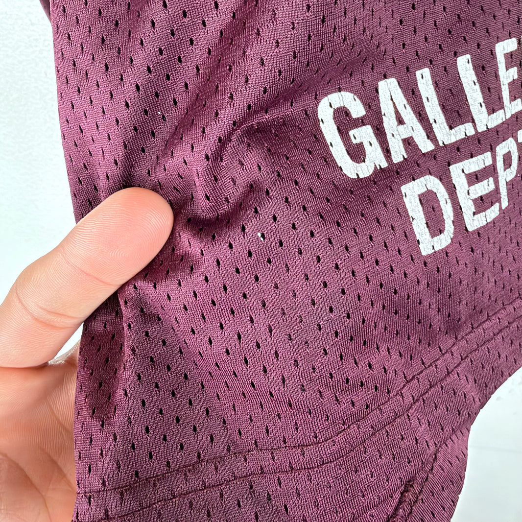 Gallery Dept Burgundy Basketball Shorts