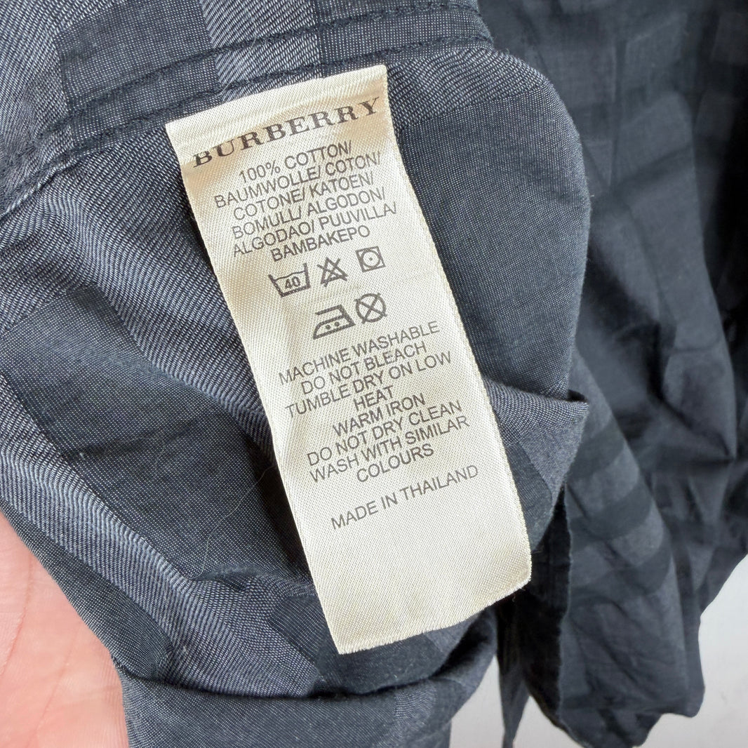 Burberry Black Tartan Button Up L/S Shirt