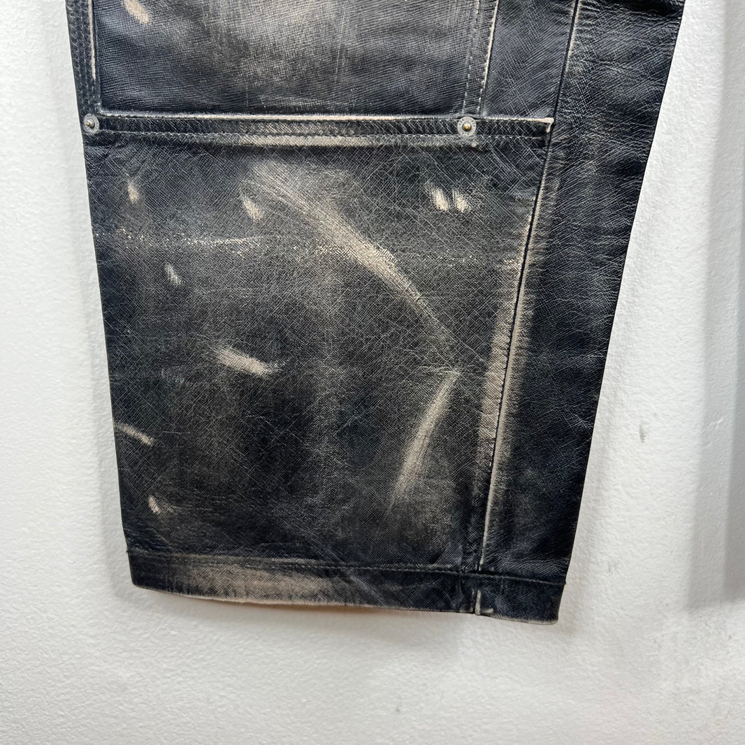 424 Leather Double Knee Trousers
