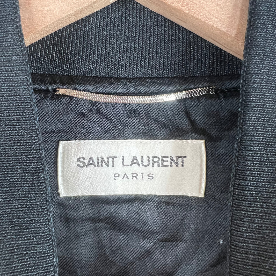 Saint Laurent Yellow Embroidered Teddy Jacket