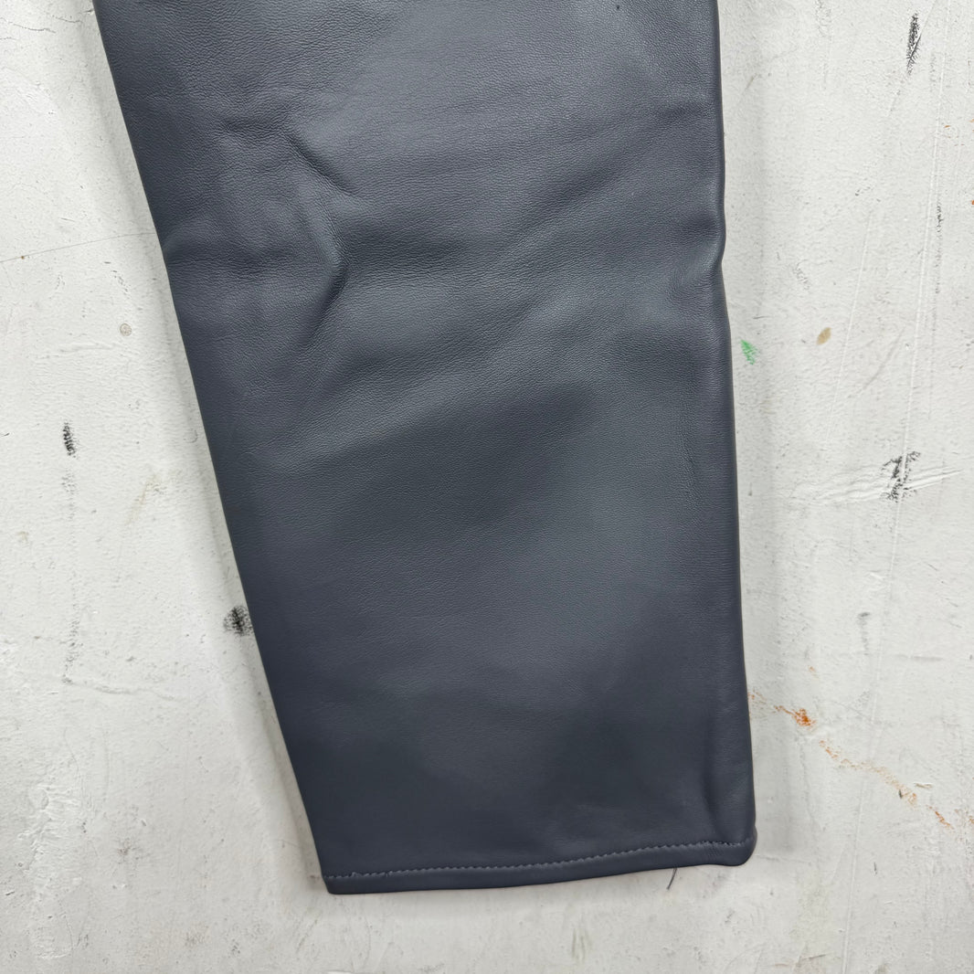 Supreme Grey Leather Pants