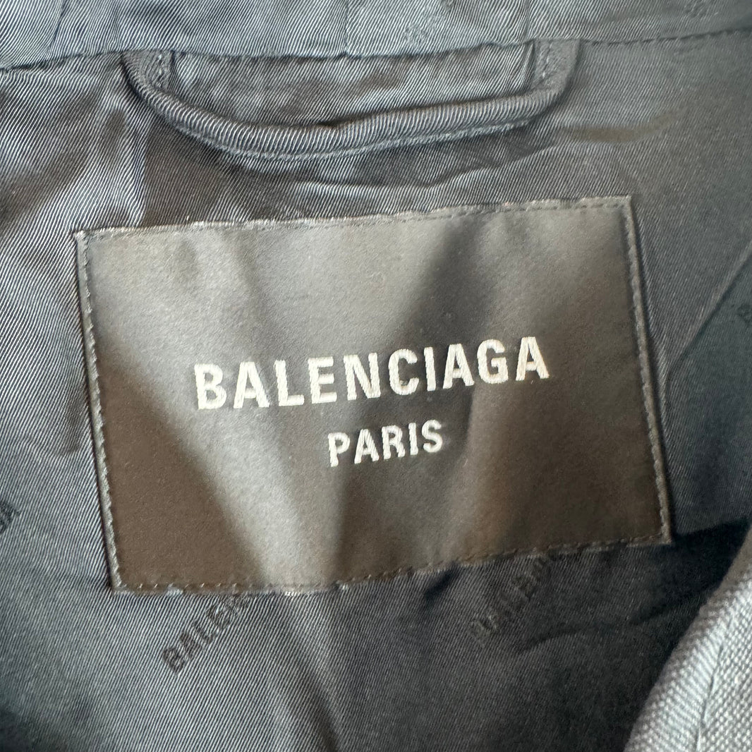 Balenciaga Wool Zip-Up Hoodie
