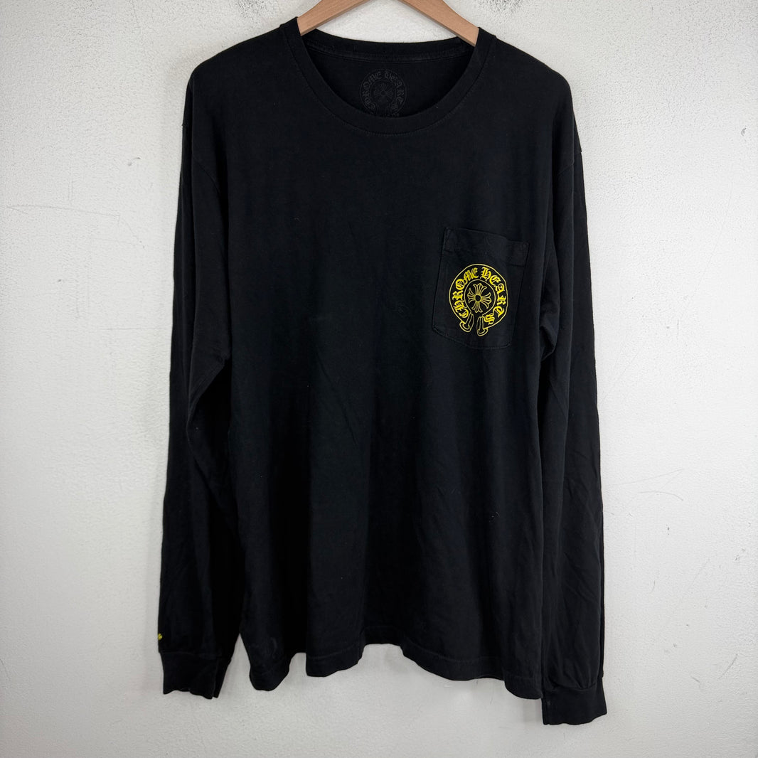 Chrome Hearts Yellow Horseshoe Staff L/S T-Shirt