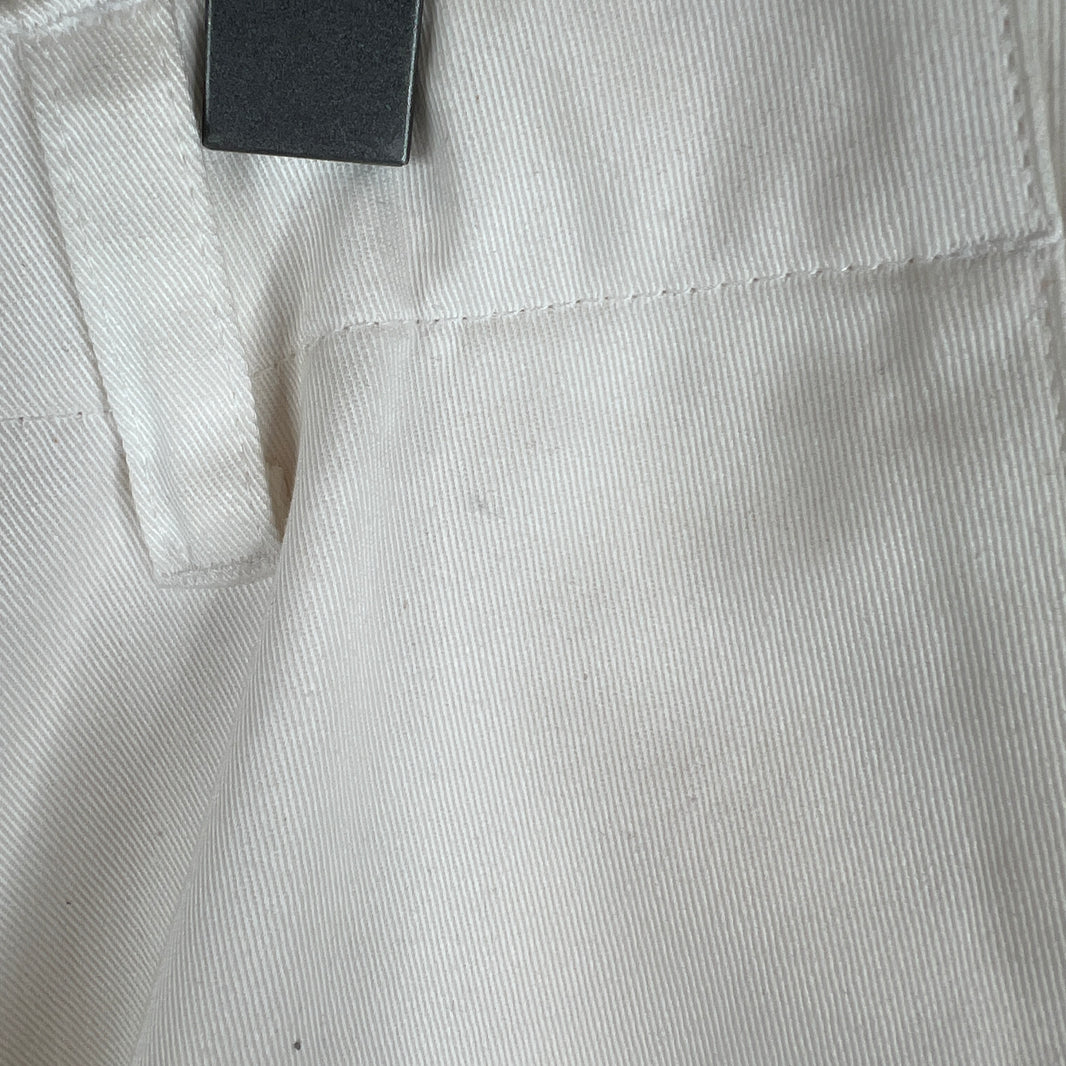 Balenciaga White Kick Knee Cargo Trousers