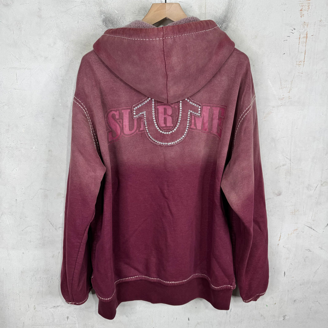 Supreme x True Religion Faded Zip Up Hoodie