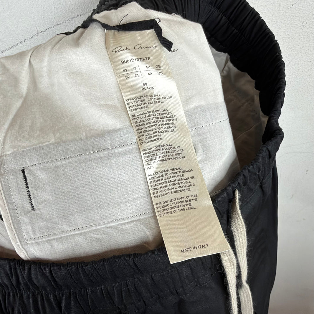 Rick Owens Black Drawstring Trackpants