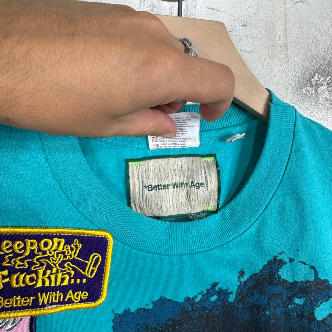 Better With Age Embroidered Patch T-Shirt