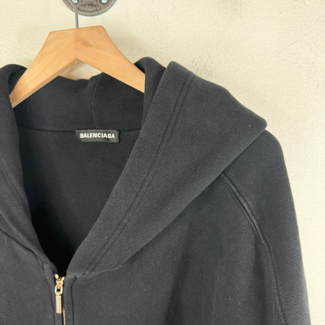Balenciaga Heavy Thick Zip-Up Hoodie
